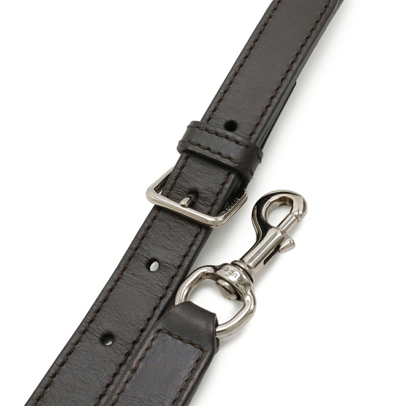 GUCCI Authentic Brown Leather Shoulder Bag - Picture 6 of 10